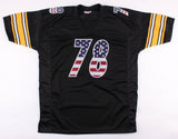 Alejandro Villanueva Signed Pittsburgh Steelers "USA Flag" Jersey (TSE COA) O.T.