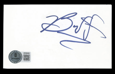 WWE Buff Bagwell Authentic Signed 3x5 Index Card Autographed BAS #BT03545