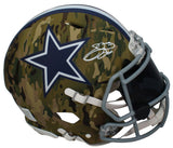 Emmitt Smith Autographed Cowboys Speed Camo Authentic Helmet W/ Visor Beckett