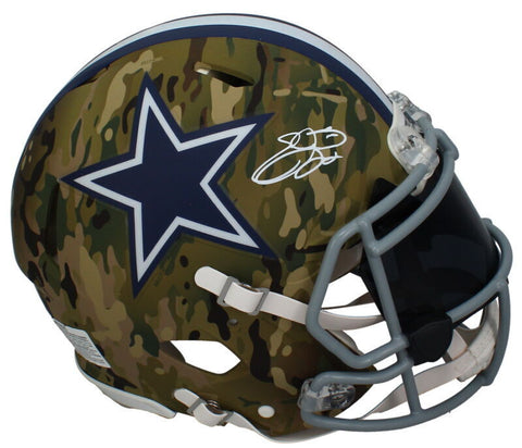 Emmitt Smith Autographed Cowboys Speed Camo Authentic Helmet W/ Visor Beckett