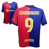 Robert Lewandowski Signed Barcelona Home Soccer Jersey #9 with Beckett COA