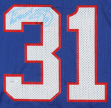 Jason Sehorn Signed New York Giants Puma NFL Jersey (JSA COA) Super Bowl champ