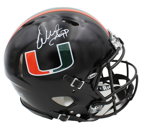 Warren Sapp Signed Miami Hurricanes Speed Full Size Miami Night Alternate Helmet