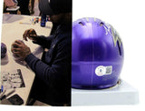 Terrell Suggs Autographed Mini Ravens Flash Football Helmet Beckett