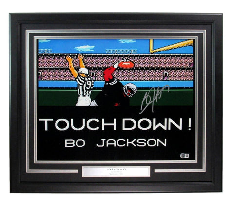 Bo Jackson Signed 16x20 Techmo Bowl Photo Framed Beckett 197312