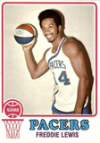 Freddie Lewis Signed ABA Indiana Pacer Jersey (JSA COA) 3xABA Champ / Guard