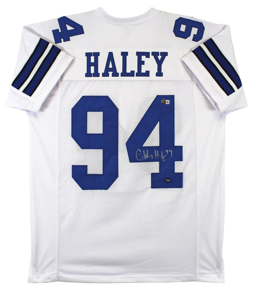 Charles Haley Signed Dallas Cowboys Jersey (Beckett) 5xSuper Bowl Champ Def. End