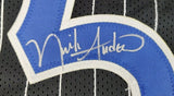 Nick Anderson Signed Orlando Magic Black Pinstriped Home Jersey (JSA COA)