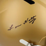 Lou Holtz Notre Dame Fighting Irish Autographed Riddell Speed Replica Helmet