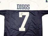 DALLAS COWBOYS TREVON DIGGS AUTOGRAPHED BLUE & WHITE JERSEY PSA/DNA 233657