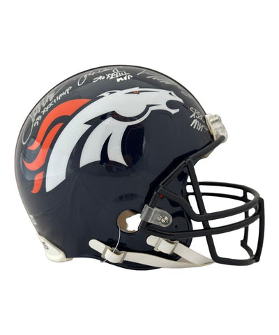 Denver Broncos Signed Pro VSR4 Helmet Elway Davis Miller Beckett 42088
