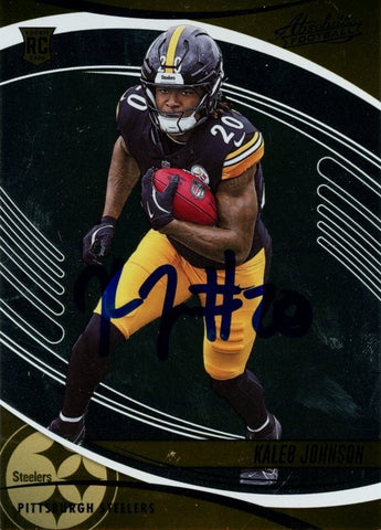 Kaleb Johnson Autographed 2025 Panini Absolute Base #148 Card Beckett 57005