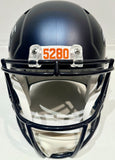 Patrick Surtain II Autographed Denver Broncos Navy Replica Helmet -- BAS COA