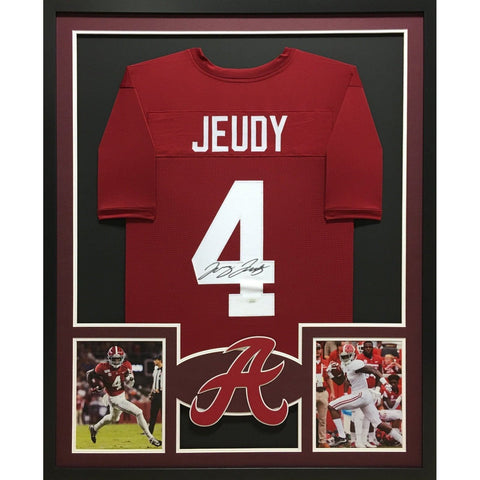 Jerry Jeudy Autographed Framed Alabama Crimson Tide Jersey