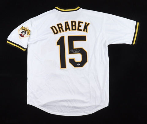 Doug Drabek Signed Pittsburgh Pirates Jersey (PSA COA) 1990 N.L. Cy Young Award