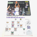 2000 Sacramento Kings Signed Calendar PSA/DNA Autographed