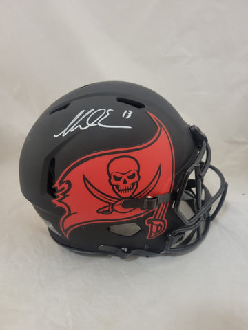 MIKE EVANS SIGNED TAMPA BAY BUCCANEERS ECLIPSE SPEED AUTHENTIC HELMET BAS
