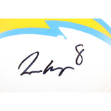 Omarion Hampton Autographed Los Angeles Chargers Mini Helmet Beckett 51634