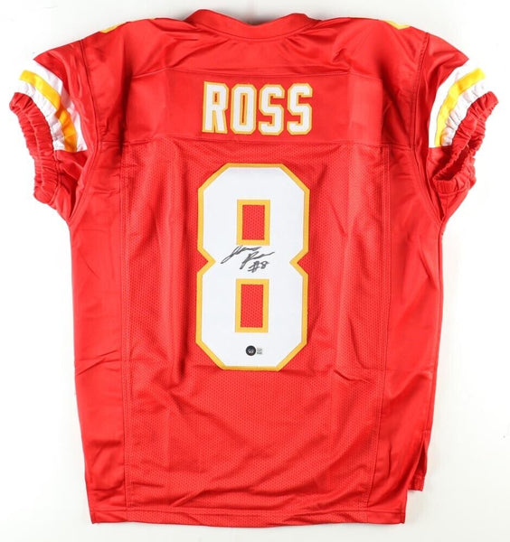 Justyn Ross Signed Kansas City Chiefs Pro Cut Jersey (Beckett COA) Clemson / W.R