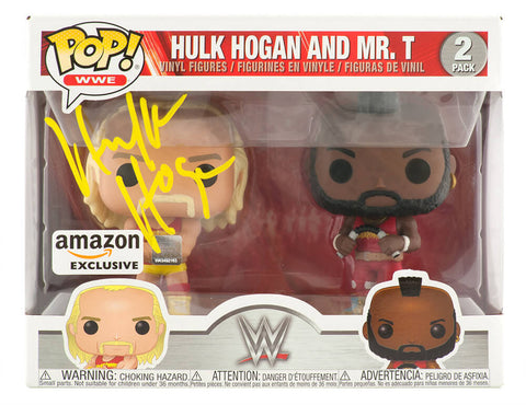Hulk Hogan Signed WWE Hulk Hogan & Mr. T Funko Pop Doll - (SCHWARTZ COA)