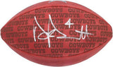 Dak Prescott Dallas Cowboys Autographed Duke Showcase Football
