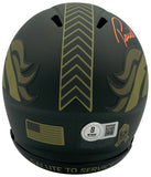 Patrick Surtain II Autographed Broncos Salute to Service STS Mini Helmet Beckett