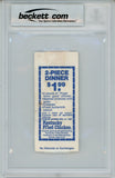 Brian Bosworth Signed Seattle Seahawks 9/13/87 NFL Debut Ticket Beckett 57045