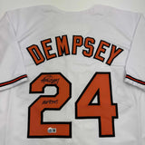 Autographed/Signed Rick Dempsey "MVP 83 WS" Baltimore White Jersey BAS COA