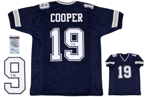 Amari Cooper Autographed SIGNED Jersey - JSA Witnessed Authentic - Navy