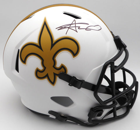 Alvin Kamara Autographed Lunar Eclipse Full Size Helmet Saints Beckett 1W403073