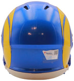 Puka Nacua Autographed Los Angeles Rams Signed Football Mini Helmet Fanatics COA