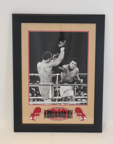 Muhammad Ali Autographed 16x20 Photo -- Framed | JSA Full Letter of Authenticity