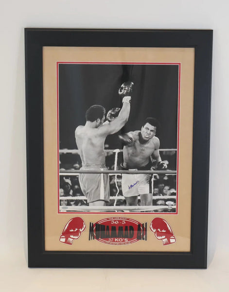 Muhammad Ali Autographed 16x20 Photo -- Framed | JSA Full Letter of Authenticity