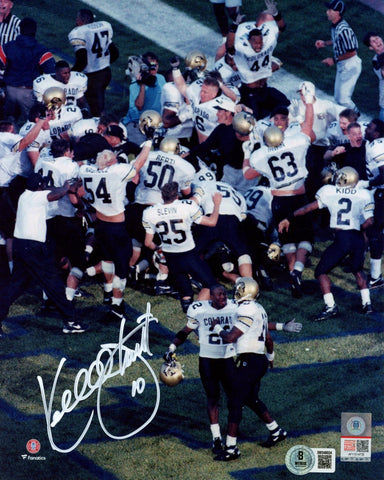 Kordell Stewart Autographed Colorado Buffaloes 8x10 Photo Beckett Witness 52767