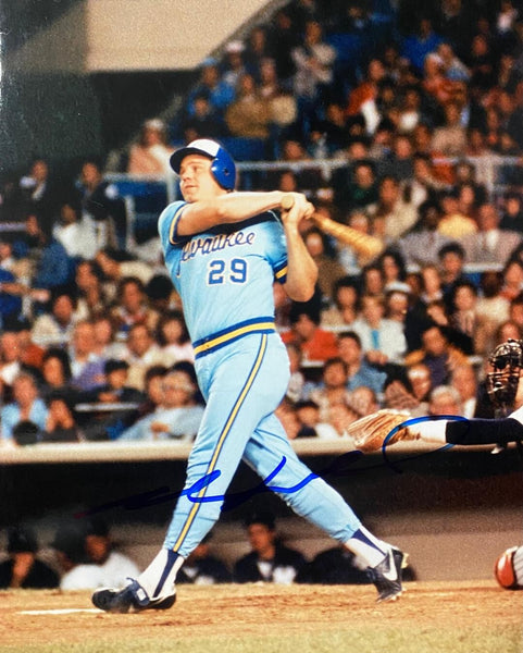 1982 Milwaukee Brewers MARK BROUHARD Signed 8x10 Photo #2 AUTO