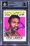 Rockets Stu Lantz Authentic Signed 1971 Topps #108 Card BAS Slabbed