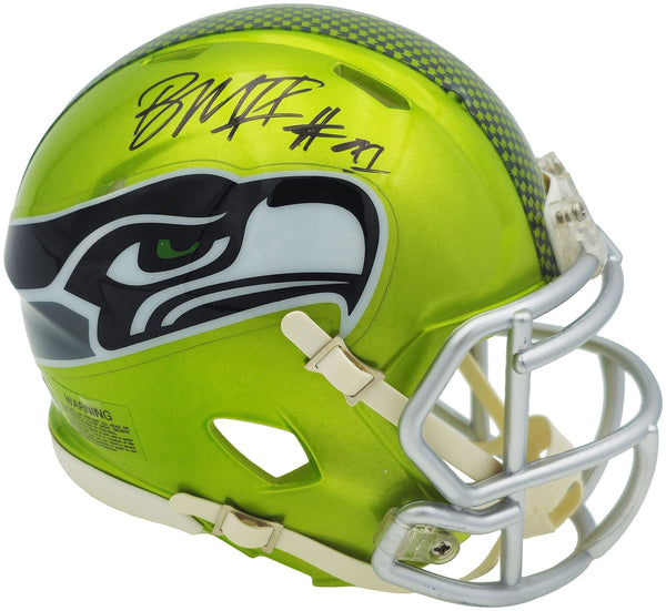 BYRON MURPHY II AUTOGRAPHED SEAHAWKS FLASH GREEN MINI HELMET MCS 235603