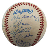 1997 Twins (27) Molitor, Knoblauch, Kelly +24 Signed Oal Baseball BAS #AA03202