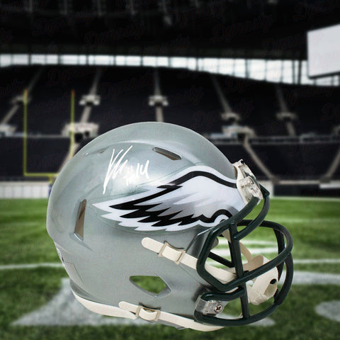 Kenneth Gainwell Philadelphia Eagles Autographed Flash Full-Size Helmet JSA COA
