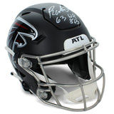 Roddy White Autographed "63 Career Receiving TD" Falcons Speedflex Helmet Radtke