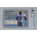Emmitt Smith Autographed/Signed 1993 Fleer #233 Card 10 Auto Slab Beckett 49949