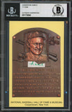 Tigers Ty Cobb Writing Sample 3.5x5.5 HOF Plaque Postcard BAS Slabbed 35