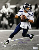 RUSSELL WILSON AUTOGRAPHED FRAMED 16X20 PHOTO SEAHAWKS SUPER BOWL RW HOLO 80882