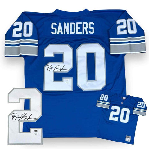 Barry Sanders Autographed SIGNED Detroit Lions Legacy Jersey - JSA Authenticated