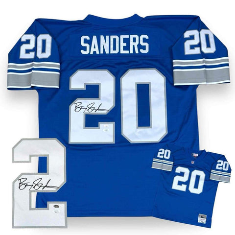 Barry Sanders Autographed SIGNED Detroit Lions Legacy Jersey - JSA Authenticated