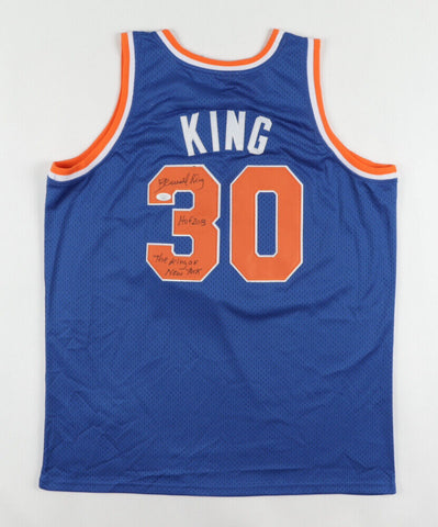 Bernard King Signed New York Knicks Jersey "The King of New York" (JSA COA)