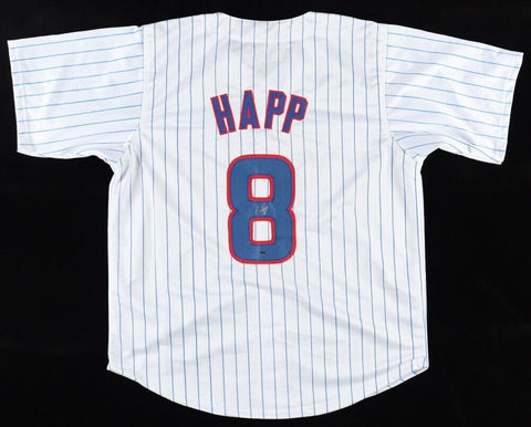 Ian Happ Signed Cubs Jersey (OKAuthentics) Chicago's 2015 #1 Pick 2015 MLB Draft