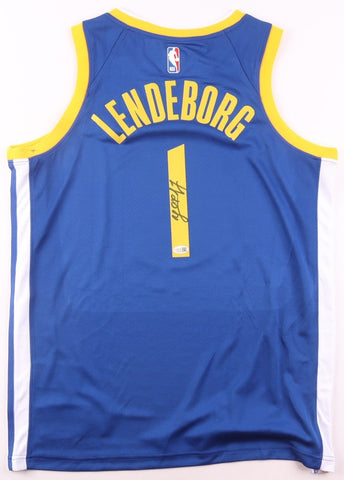 Yaxel Lendeborg Signed Golden State Warriors Nike Authentic Jersey (JSA) Forward