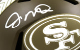 Joe Montana Autographed 49ers Salute to Service Speed Mini Helmet- Beckett Holo