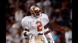 Deion Sanders Signed Florida State Seminoles Mini Helmet (Beckett) All Pro D.B.